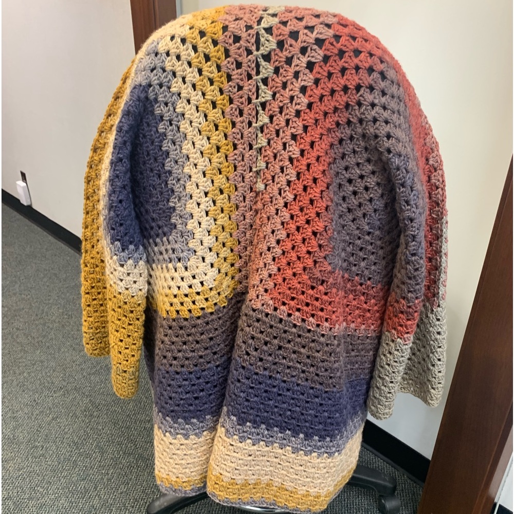 Hand Made Crocheted Size Small Cardigan